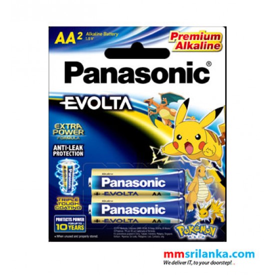 Panasonic Evolta AA Batteries 1.5V, 2 batteries in one Pack