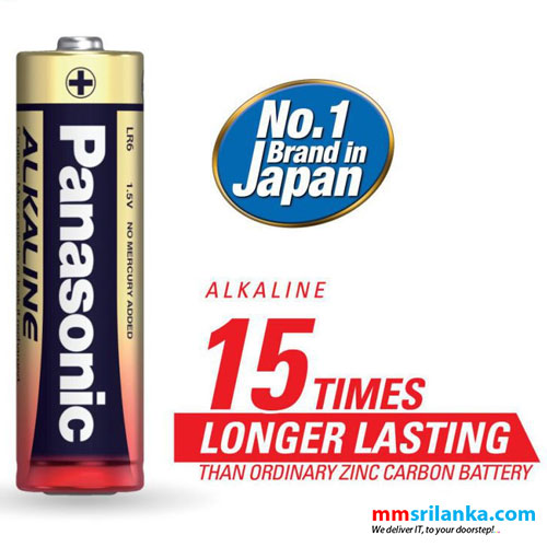 Panasonic Alkaline AA Battery 1.5V 2 Batteries in One Pack