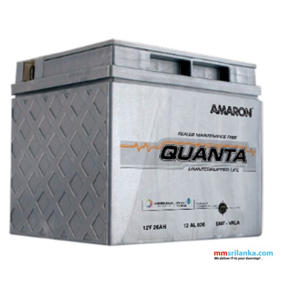 Amaron Quanta SMF 12V 26Ah Battery for your UPS & Home UPS | Inverters
