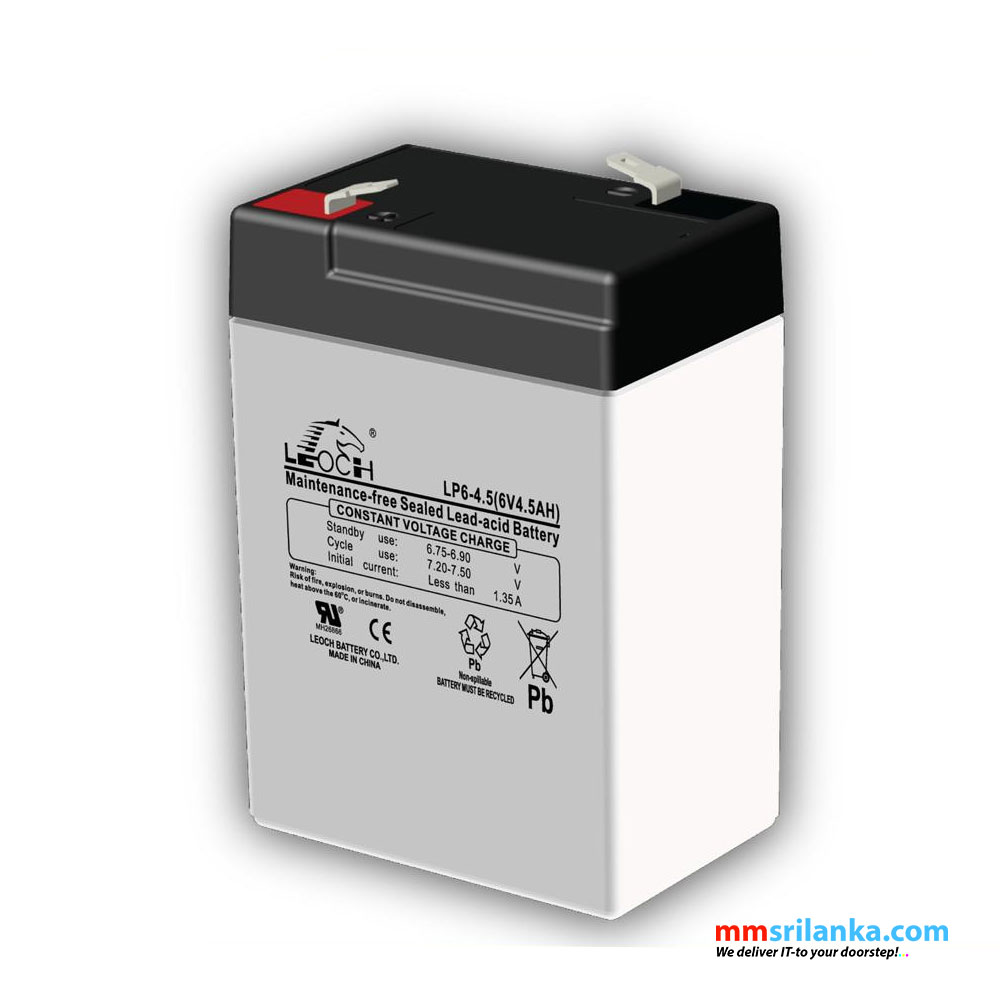 REPLACEMENT BATTERY FOR LEOCH LP6-10 6V