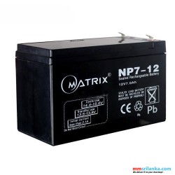 Matrix 12V 7Ah UPS Battery  (6M)