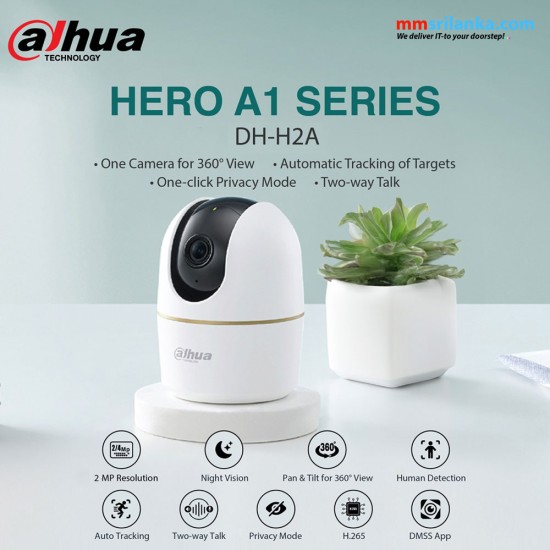 Dahua Wireless Indoor PAN/TILT WiFi Camera (1Y)