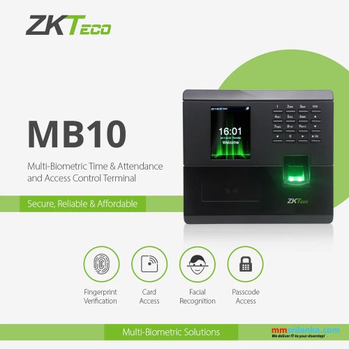 ZKTeco MB10 Multi Biometric Time & Attendance