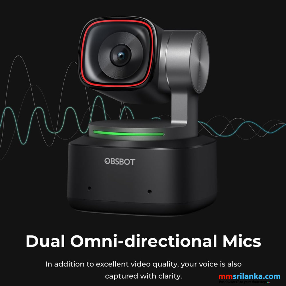 Obsbot Tiny Webcam K Voice Control Ptz Streaming Camera