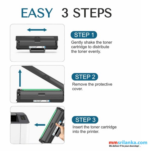 Amida 166A Compatible Toner Cartridge for HP 1008a, 1008w, 1188a, 1188w