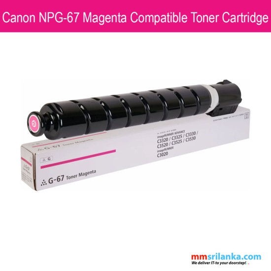 Canon NPG 67 Magenta Compatible Toner Cartridge for Canon IR C3330 C3325 C3320 C3320L 3525