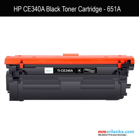 HP 651A Black Compatible Toner Cartridge - CE340A