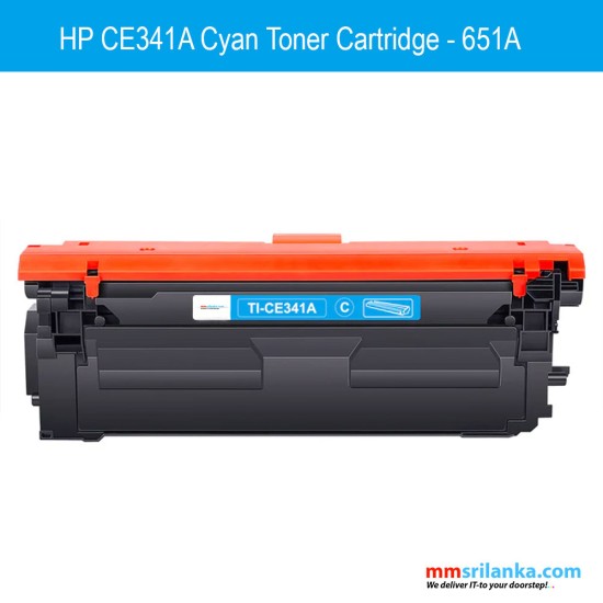 HP 651A Cyan Compatible Toner Cartridge - CE341A