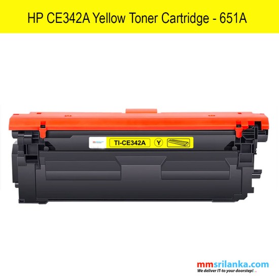 HP 651A Yellow Compatible Toner Cartridge - CE342A