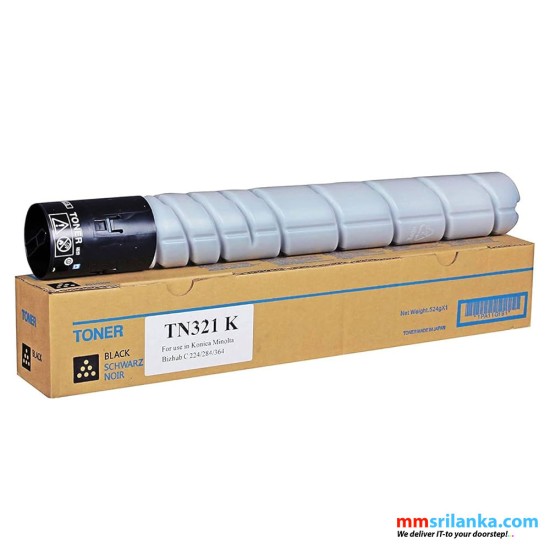 Konica Minolta Bizhub TN321 Black Compatible Toner Cartridge