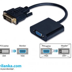 DVI to VGA Adapter Converter - 1080P Male to Female M/F Video Adapter Cable for 24+1 DVI-D to VGA for DVI Device, Laptop, PC to VGA Displays, Monitors, Projectors (DVI2VGA)