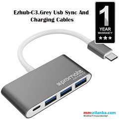 Promate Ezhub-C3.Grey Usb Sync And Charging Cable