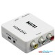 HDMI to AV Converter 1080p HDMI to RCA CVBS AV Composite Adapter HDMI2AV Converter support PAL/NTSC TV format output
