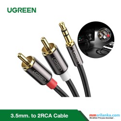 UGREEN 3.5mm to 2RCA Male Cable 1.5 Meter