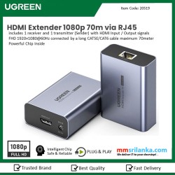 Ugreen HDMI Active Signal Extender Full HD, 70m Via Rj45 Cm455 - 20519 (6M)