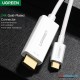 UGREEN USB Type-C to HDMI converter cable supports 4K, 3D 1.5m