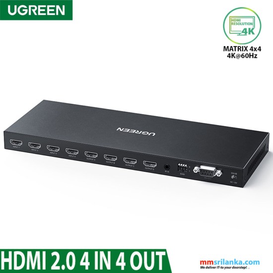 UGREEN 70436 HDMI 2.0 Matrix Switch Box 4 in 4 out