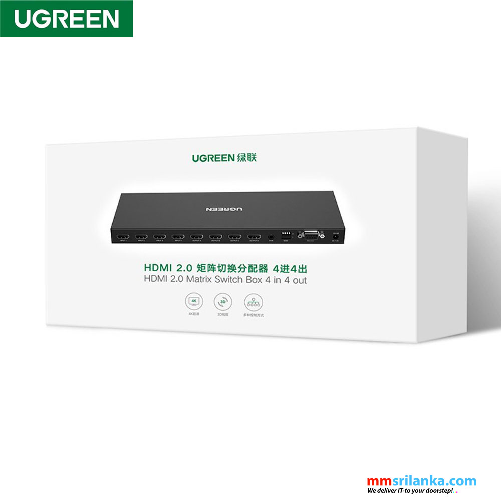 UGREEN 4K HDMI 2.0 Switch 5 In 1 Out, 50710