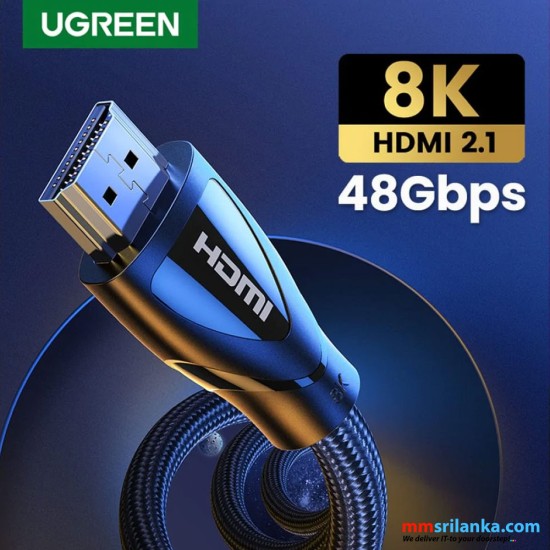 UGREEN HDMI 2.1 Cable 8K 4K 120Hz 48Gbps Nylon Premium 2 Meters