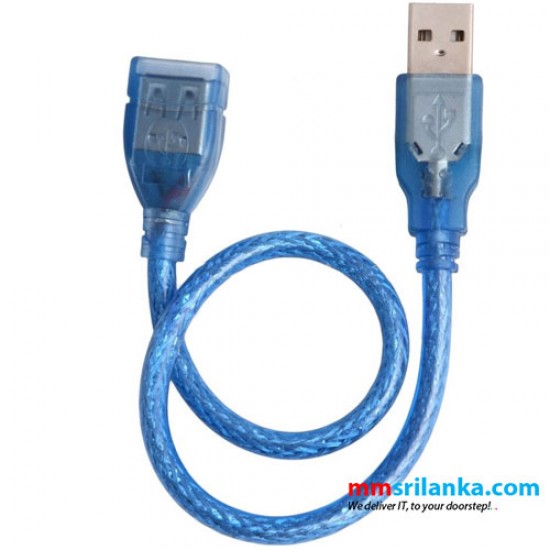 USB 2.0 Female To Male Extension Extender Cable Short Cord 30cm
