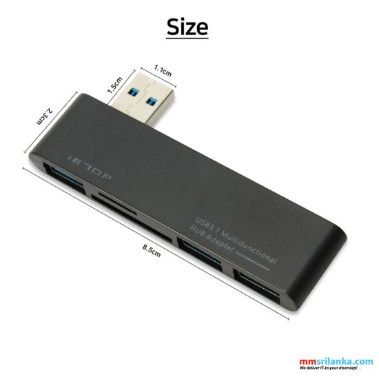 iETOP USB 3.1 Multifunctional HUB Adapter