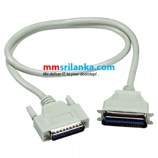 Parallel printer cable 25 pin to 36 way 1.5 Meter