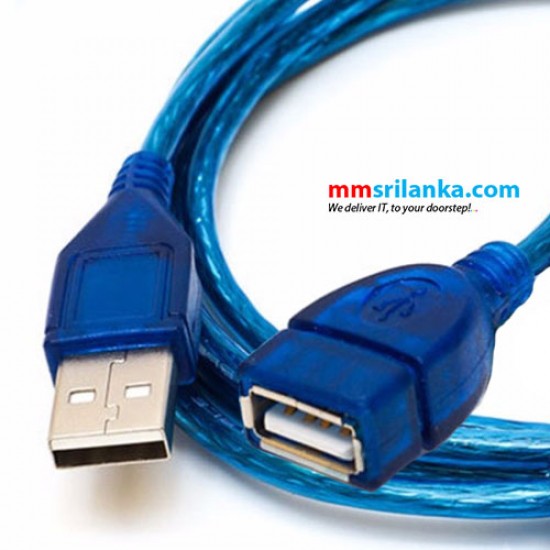 USB 2.0 Male To Female Extension 1.5m Cable High Speed USB Extension Data Transfer Sync Cable
