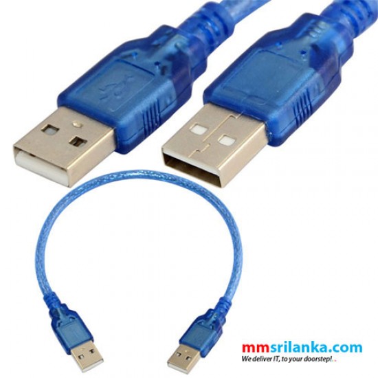 USB 2.0 Type A/A Male to Male Extension 1 Feet Cable
