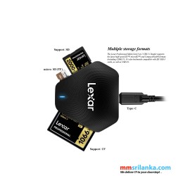 Lexar Professional Multi-Card 3-in-1 USB 3.1 Reader (1Y)