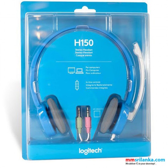 Logitech H150 Stereo Headset with Noise-Cancelling Mic (1Y)