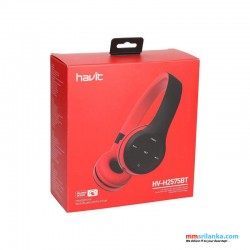 Havit H2575BT Black-Red Bluetooth Headphone with Built-in FM Radio