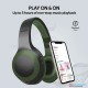 Promate Wireless Headphone, Powerful Deep Bass Bluetooth v5.0 Headphone with MicroSD Playback, 3.5mm Wired Mode, Hi-Fi Stereo Sound, 5H Playtime, Built-In Mic and Control for Smartphones