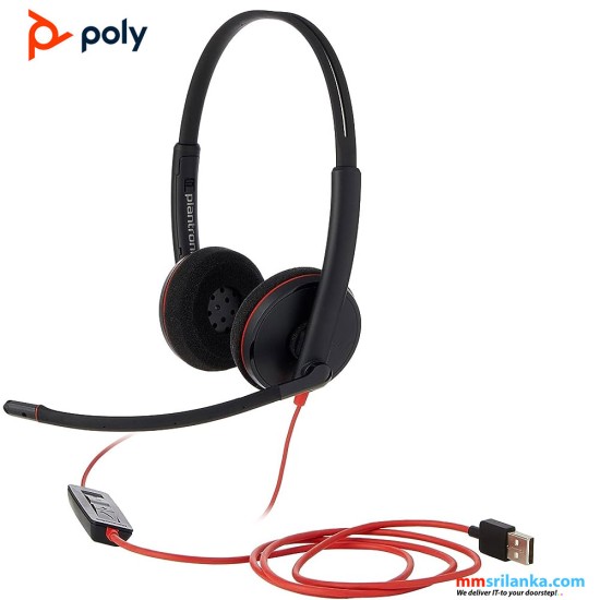 Poly Blackwire 3220 USB-A Headset (1Y)