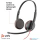 Poly Plantronics Blackwire 3225 USB-A Headset, On-Ear Mono Headset, Wired (1Y)