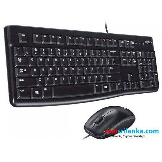 Logitech MK120 Desktop USB Keyboard & Mouse Combo Pack (2Y)