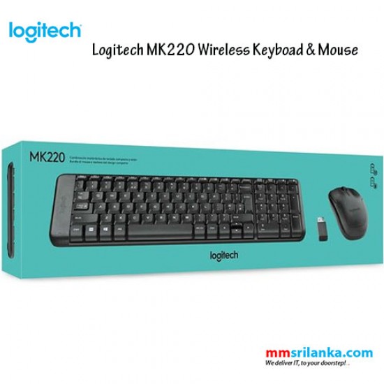 Logitech Wireless Combo MK220 Keyboard & Mouse (2Y)