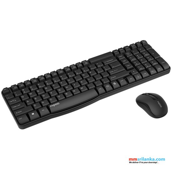 Rapoo X1800s Wireless Combo Keyboard Mouse Multimedia Hotkey