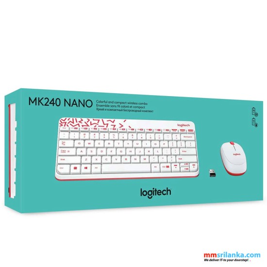 Logitech MK240 NANO Wireless Keyboard and Mouse Combo (2Y)