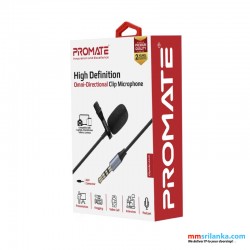 Promate High Definition Omni-Directional Clip Microphone