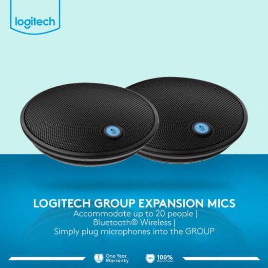 Logitech GROUP Expansion Mics for Large Meetings (1Y)