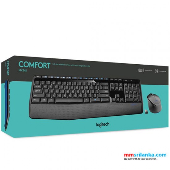 Logitech Wireless Combo Keyboard & Mouse MK345-Extended Battery (1Y)