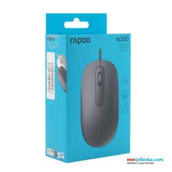 Rapoo N200 Wired 1600 DPI USB Optical Mouse