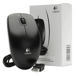 Logitech B100 Optical USB Mouse (1Y)