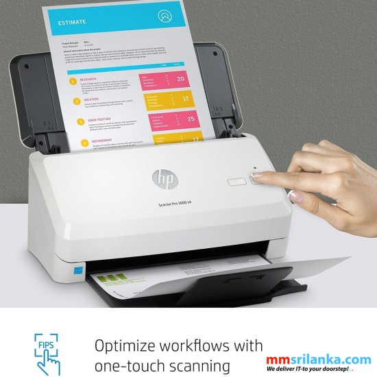 HP ScanJet Pro 3000 s4 Sheet-Feed Scanner (1Y)