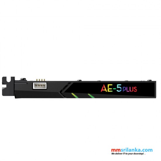 Creative Sound BlasterX AE-5 Plus PCIe Gaming Sound Card with RGB