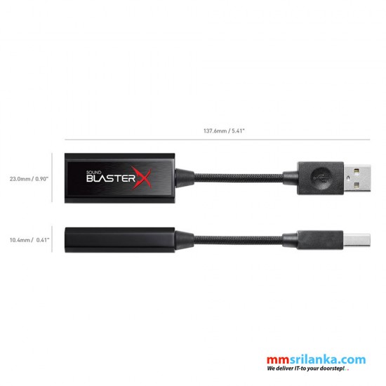 Creative Sound BlasterX G1 7.1 Portable HD Gaming USB DAC and Sound Card