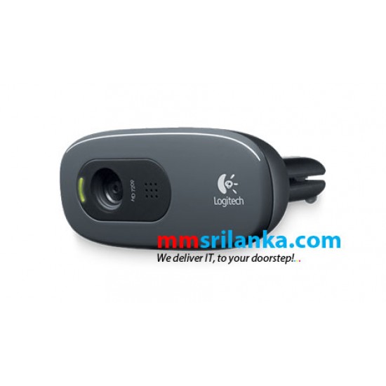 Logitech C270 HD Webcam 720P with Built-in Noise-cancelling Mic