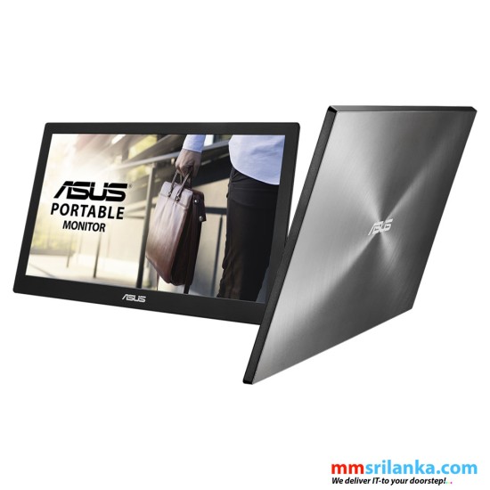 ASUS MB168B Portable USB Monitor - 15.6 inch, HD, USB-powered, Ultra-slim, Smart Case (3Y)