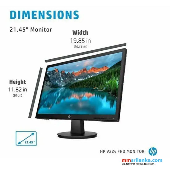 Monitor HP V22V FHD 21.5 HDMI - Laser Print Soluciones