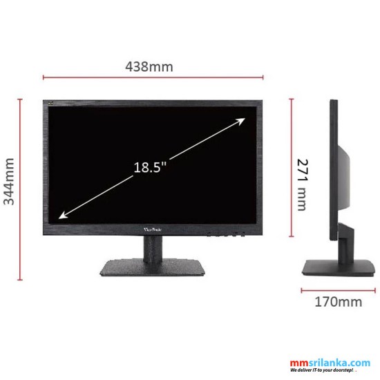 ViewSonic 19″ widescreen Monitor (3Y)